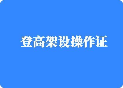 男人日人B免费观看视频登高架设操作证